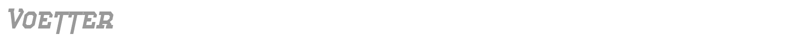 Voetter font preview